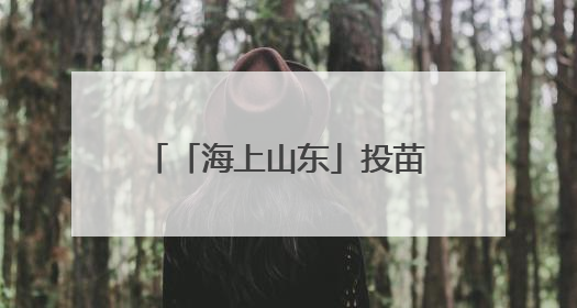 「海上山东」投苗耕海，牧海图强！