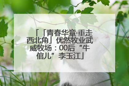 「青春华章·重走西北角」优然牧业武威牧场：00后“牛倌儿”李玉江