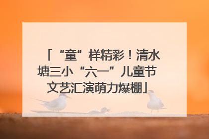 “童”样精彩！清水塘三小“六一”儿童节文艺汇演萌力爆棚