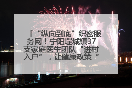 “纵向到底”织密服务网！宁阳堽城镇37支家庭医生团队“进村入户”，让健康政策“落地生根”