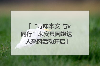 “寻味来安 与v同行”来安县网络达人采风活动开启