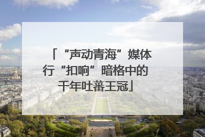 “声动青海”媒体行“扣响”暗格中的千年吐蕃王冠