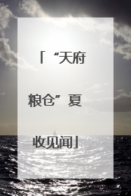 “天府粮仓”夏收见闻