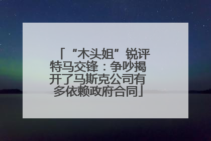“木头姐”锐评特马交锋：争吵揭开了马斯克公司有多依赖政府合同