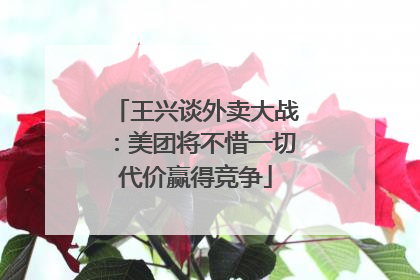 王兴谈外卖大战：美团将不惜一切代价赢得竞争