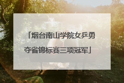 烟台南山学院女乒勇夺省锦标赛三项冠军