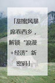甜蜜风暴席卷西乡，解锁“浪漫+经济”新密码