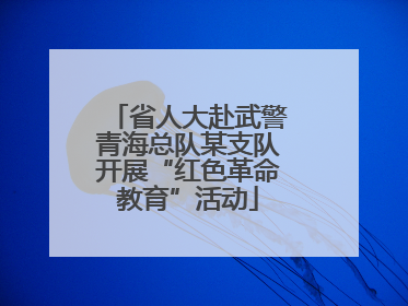 省人大赴武警青海总队某支队开展“红色革命教育”活动