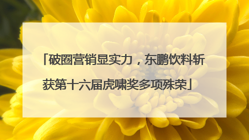 破圈营销显实力，东鹏饮料斩获第十六届虎啸奖多项殊荣