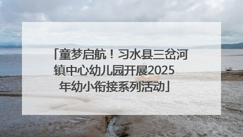 童梦启航！习水县三岔河镇中心幼儿园开展2025年幼小衔接系列活动