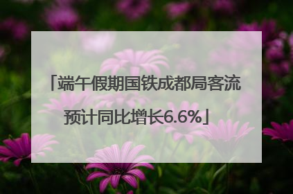 端午假期国铁成都局客流预计同比增长6.6%