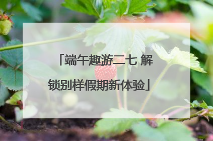 端午趣游二七 解锁别样假期新体验
