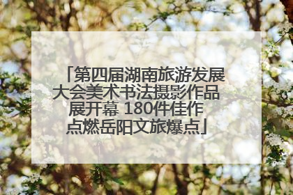 第四届湖南旅游发展大会美术书法摄影作品展开幕 180件佳作点燃岳阳文旅爆点