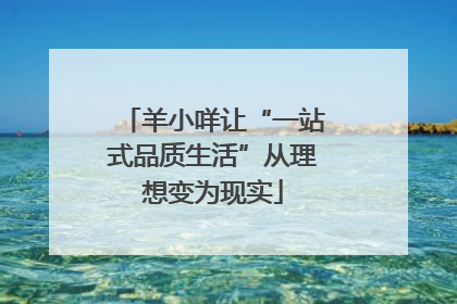 羊小咩让“一站式品质生活”从理想变为现实
