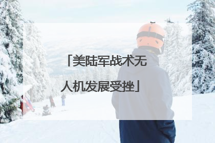 美陆军战术无人机发展受挫