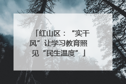 红山区：“实干风”让学习教育照见“民生温度”