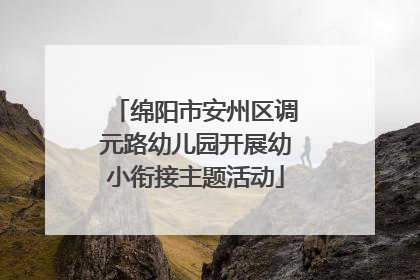 绵阳市安州区调元路幼儿园开展幼小衔接主题活动