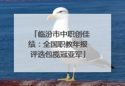 临汾市中职创佳绩：全国职教年报评选包揽冠亚军