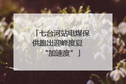 七台河站电煤保供跑出迎峰度夏 “加速度”