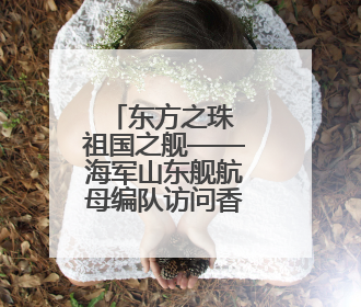 东方之珠 祖国之舰——海军山东舰航母编队访问香港首日见闻