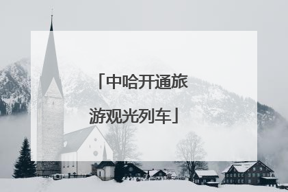 中哈开通旅游观光列车