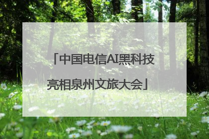 中国电信AI黑科技亮相泉州文旅大会