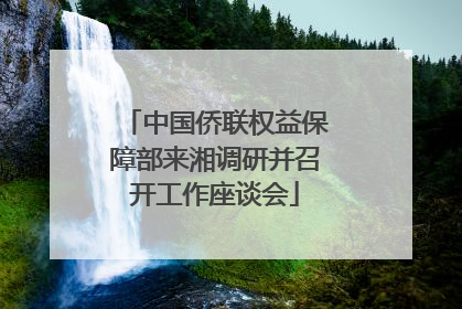 中国侨联权益保障部来湘调研并召开工作座谈会