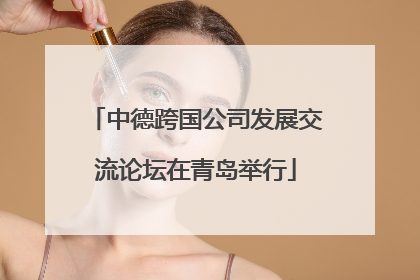 中德跨国公司发展交流论坛在青岛举行