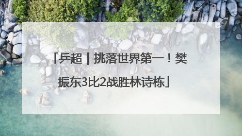 乒超｜挑落世界第一！樊振东3比2战胜林诗栋