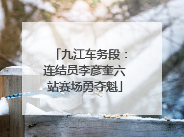 九江车务段：连结员李彦奎六站赛场勇夺魁