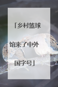 乡村篮球馆来了中外国字号