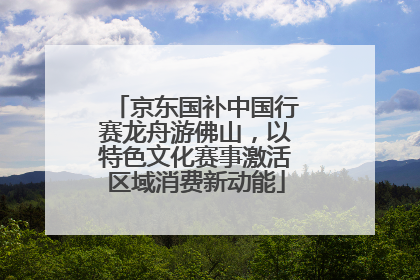 京东国补中国行赛龙舟游佛山，以特色文化赛事激活区域消费新动能