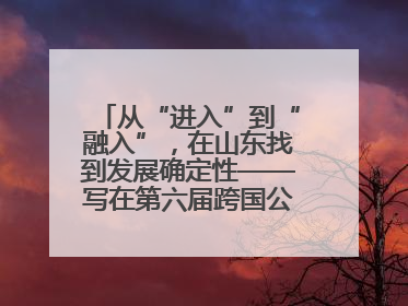 从“进入”到“融入”，在山东找到发展确定性——写在第六届跨国公司领导人青岛峰会开幕之际