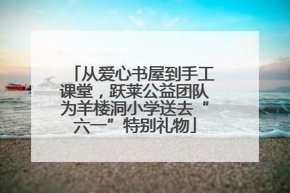 从爱心书屋到手工课堂，跃莱公益团队为羊楼洞小学送去“六一”特别礼物