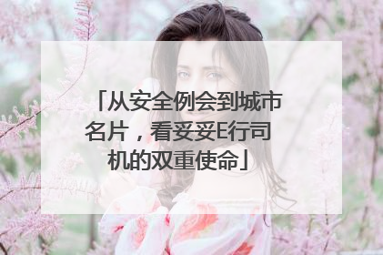 从安全例会到城市名片，看妥妥E行司机的双重使命