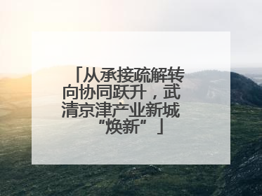 从承接疏解转向协同跃升，武清京津产业新城“焕新”