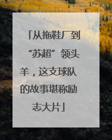 从拖鞋厂到“苏超”领头羊，这支球队的故事堪称励志大片