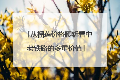 从榴莲价格腰斩看中老铁路的多重价值