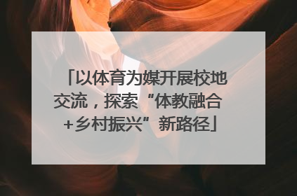 以体育为媒开展校地交流，探索“体教融合+乡村振兴”新路径
