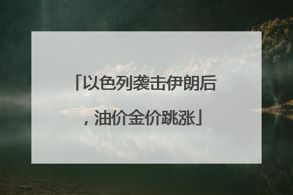 以色列袭击伊朗后，油价金价跳涨