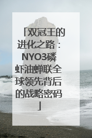 双冠王的进化之路：NYO3磷虾油蝉联全球领先背后的战略密码