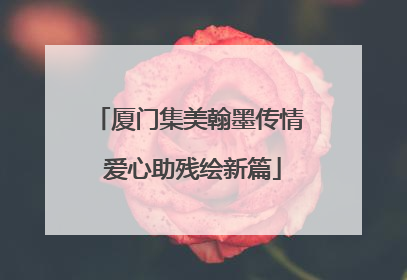 厦门集美翰墨传情 爱心助残绘新篇