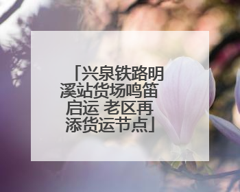 兴泉铁路明溪站货场鸣笛启运 老区再添货运节点