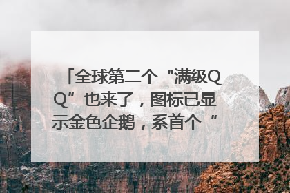 全球第二个“满级QQ”也来了，图标已显示金色企鹅，系首个“满级QQ”的小号
