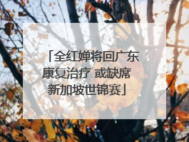全红婵将回广东康复治疗 或缺席新加坡世锦赛