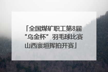 全国煤矿职工第8届“乌金杯”羽毛球比赛山西襄垣挥拍开赛