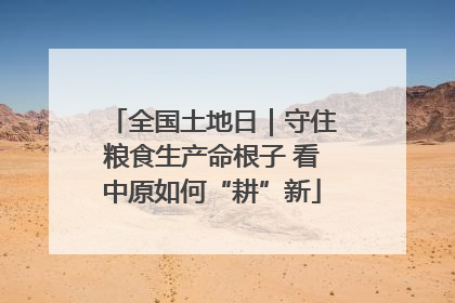 全国土地日｜守住粮食生产命根子 看中原如何“耕”新