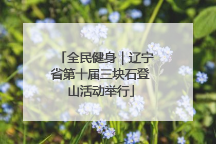 全民健身｜辽宁省第十届三块石登山活动举行