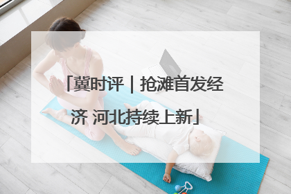 冀时评｜抢滩首发经济 河北持续上新