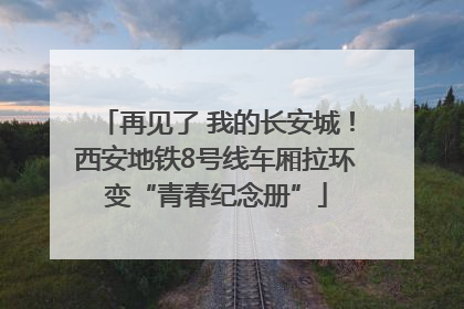 再见了 我的长安城！西安地铁8号线车厢拉环变“青春纪念册”